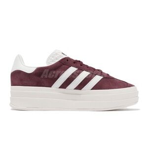 adidas Originals Gazelle Bold W Shadow Red and White Women's Casual Thick Sole